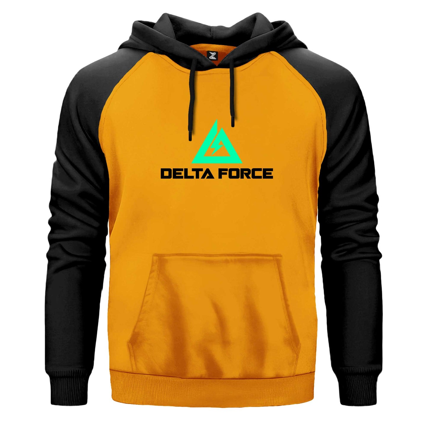 Delta Force Logo Renkli Reglan Kol Sweatshirt Kapşonlu