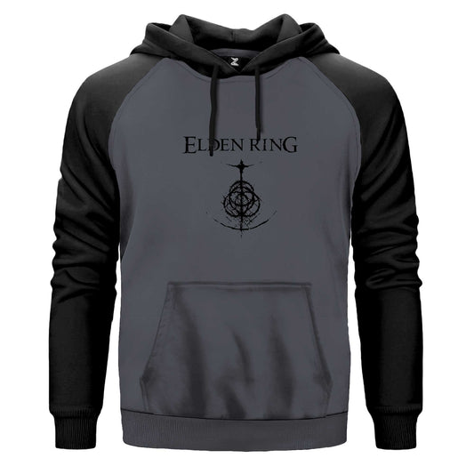 Elden Ring Logo Renkli Reglan Kol Sweatshirt Kapşonlu