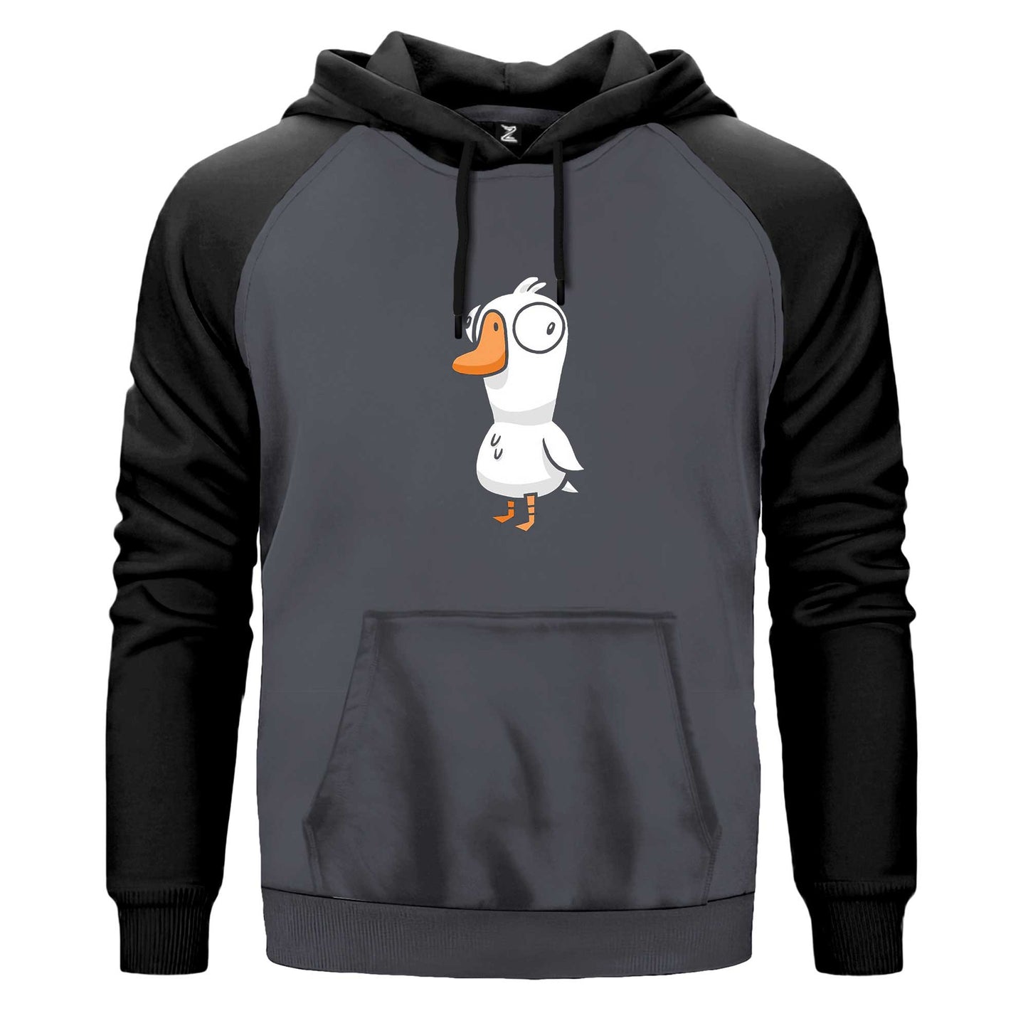 Goose Goose Duck Renkli Reglan Kol Sweatshirt Kapşonlu