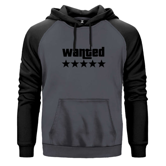 Wanted Renkli Reglan Kol Sweatshirt Kapşonlu