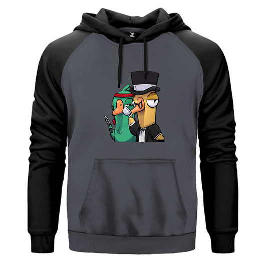 Goose Goose Duck Katil Renkli Reglan Kol Sweatshirt Kapşonlu