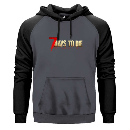 7 Days To Die Logo Renkli Reglan Kol Sweatshirt Kapşonlu