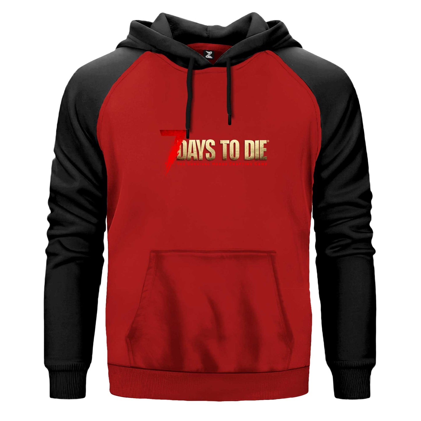 7 Days To Die Logo Renkli Reglan Kol Sweatshirt Kapşonlu