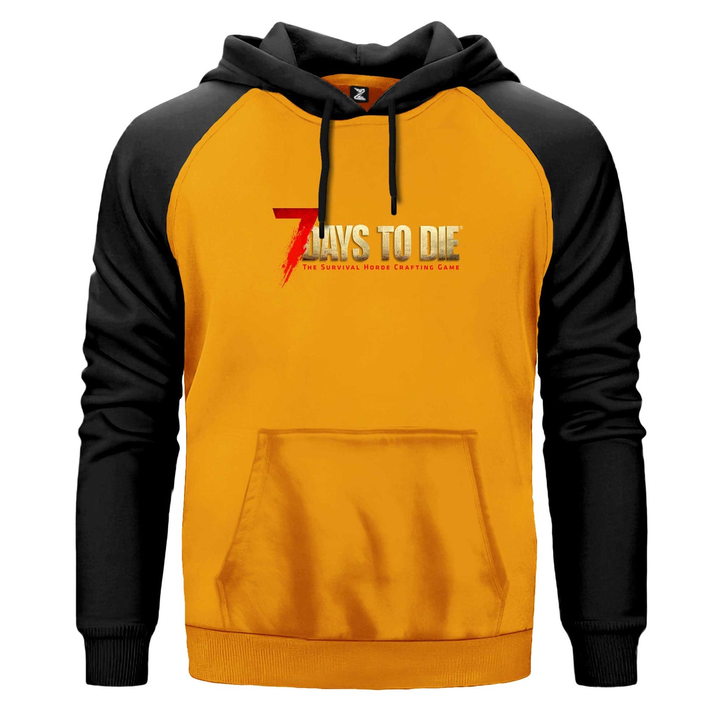 7 Days To Die Logo Renkli Reglan Kol Sweatshirt Kapşonlu