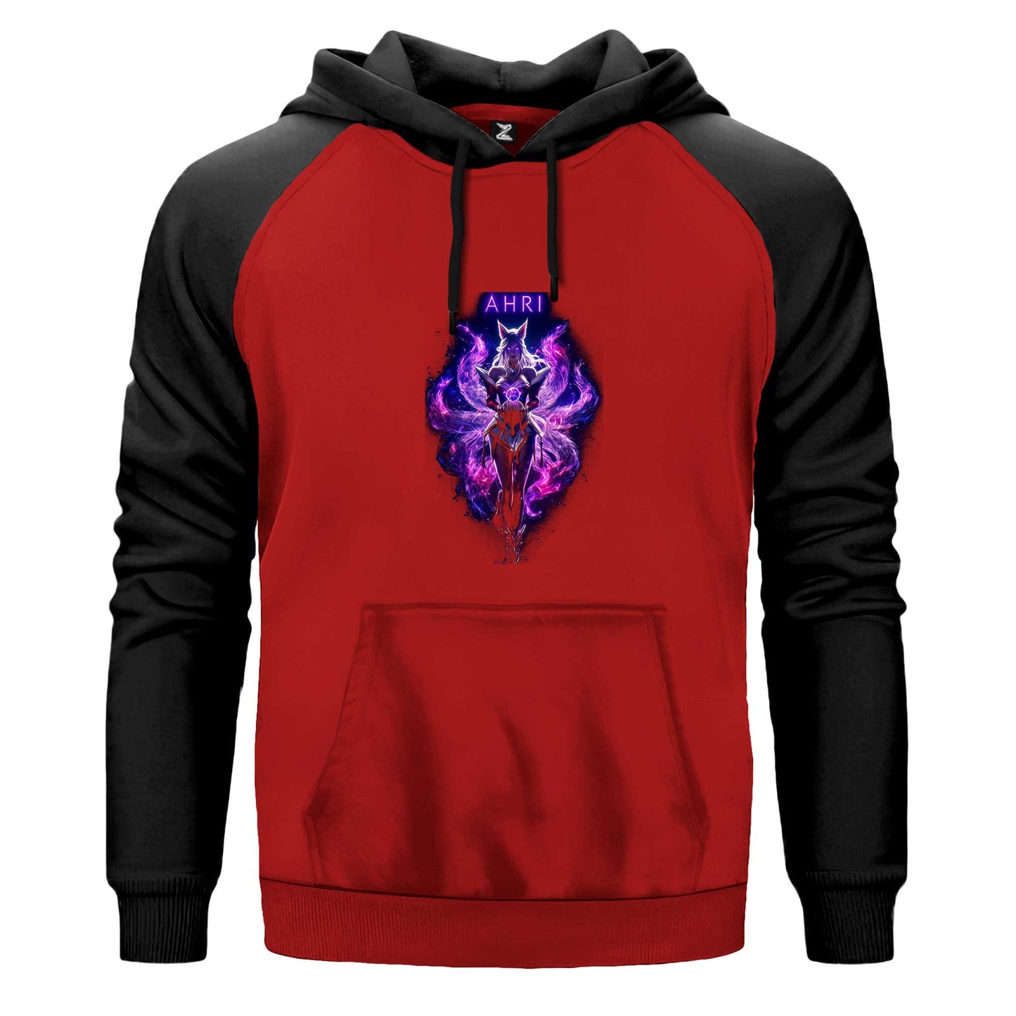 League Of Legends Ahrı Renkli Reglan Kol Sweatshirt Kapşonlu