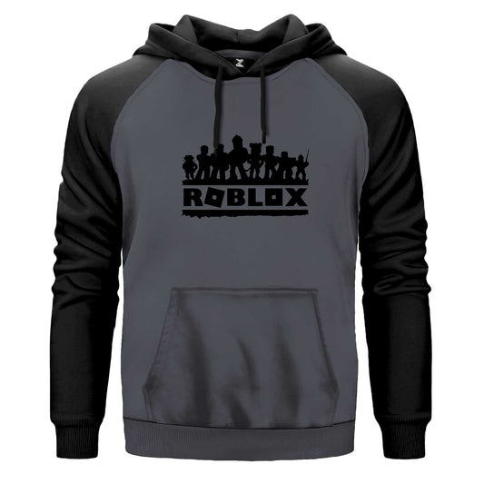 Roblox Text Renkli Reglan Kol Sweatshirt Kapşonlu