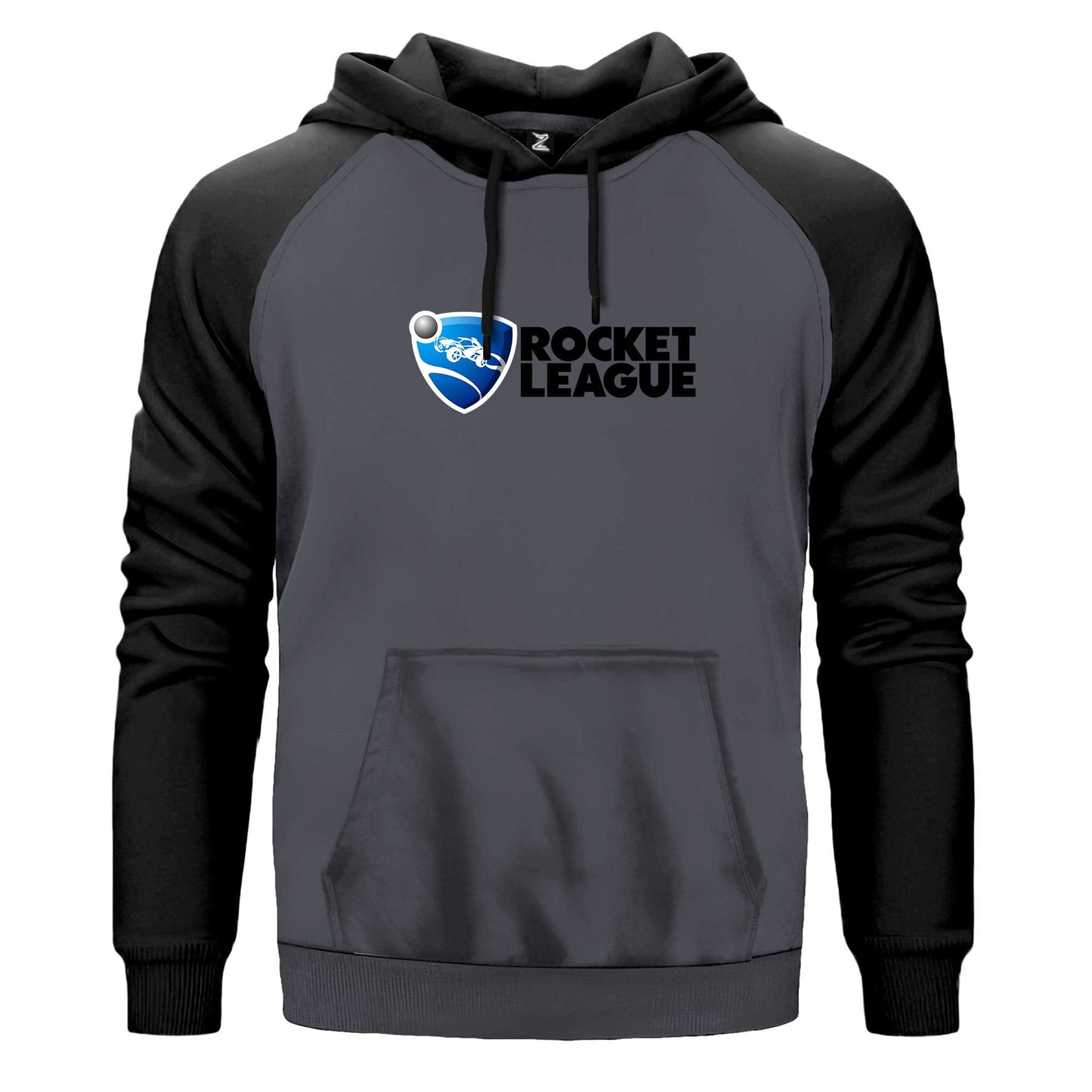 Rocket League Logo Renkli Reglan Kol Sweatshirt Kapşonlu