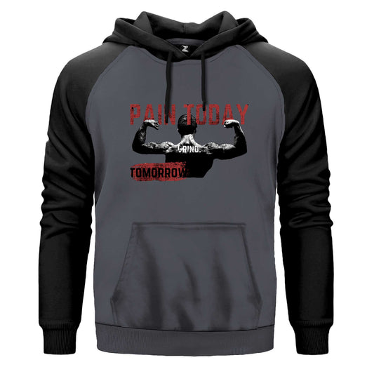 Paın Today Renkli Reglan Kol Sweatshirt Kapşonlu