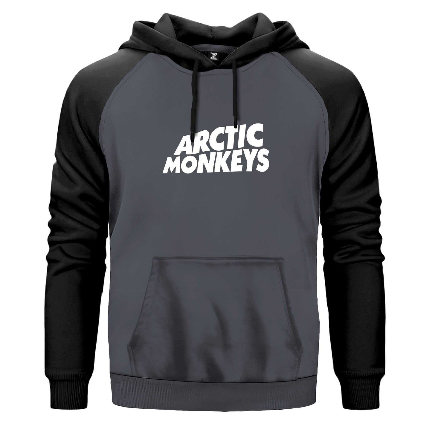 Artic Monkeys White Logo Renkli Reglan Kol Sweatshirt Kapşonlu