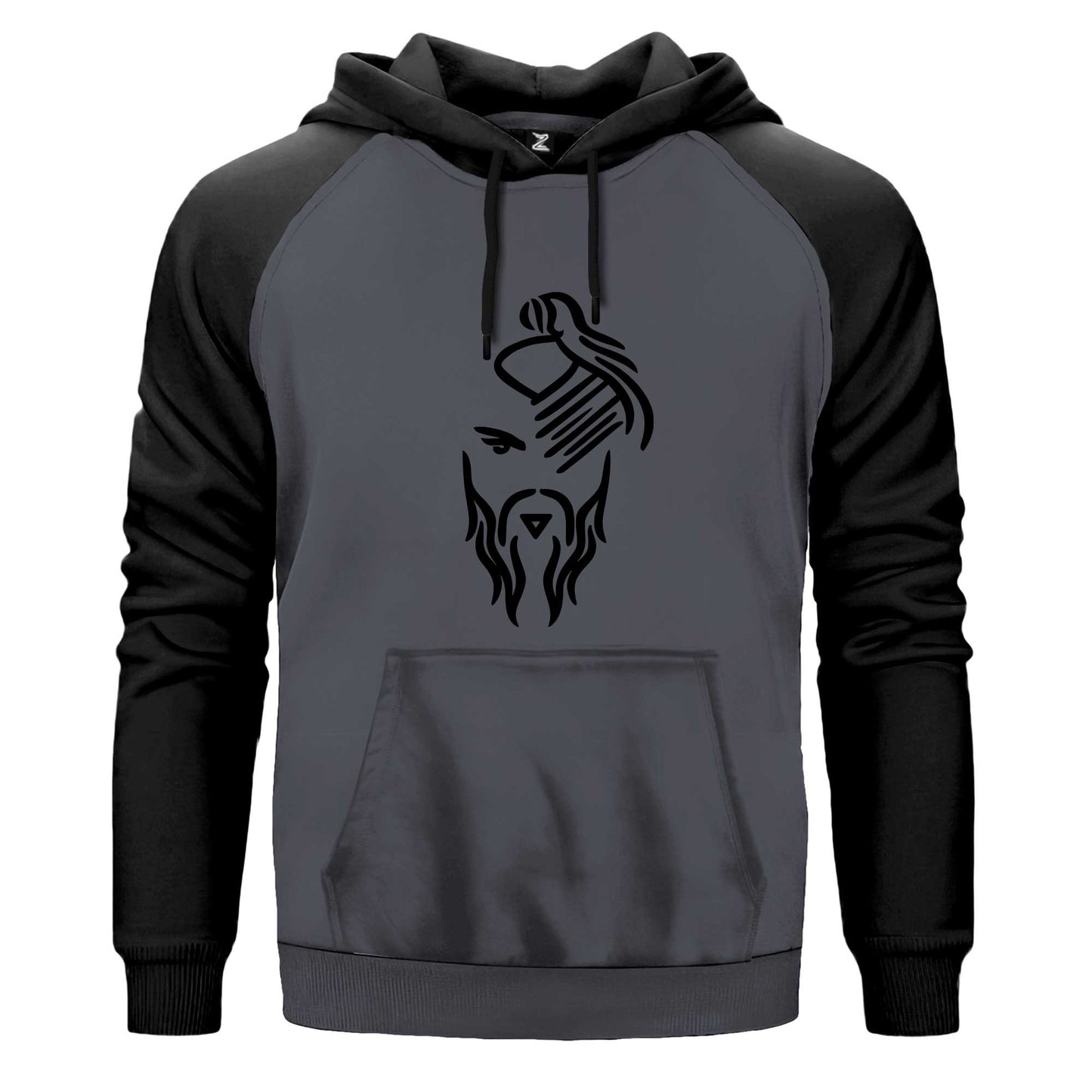 Hayko Cepkin Yeni Logo Black Siyah Fermuarlı Kapşonlu Sweatshirt