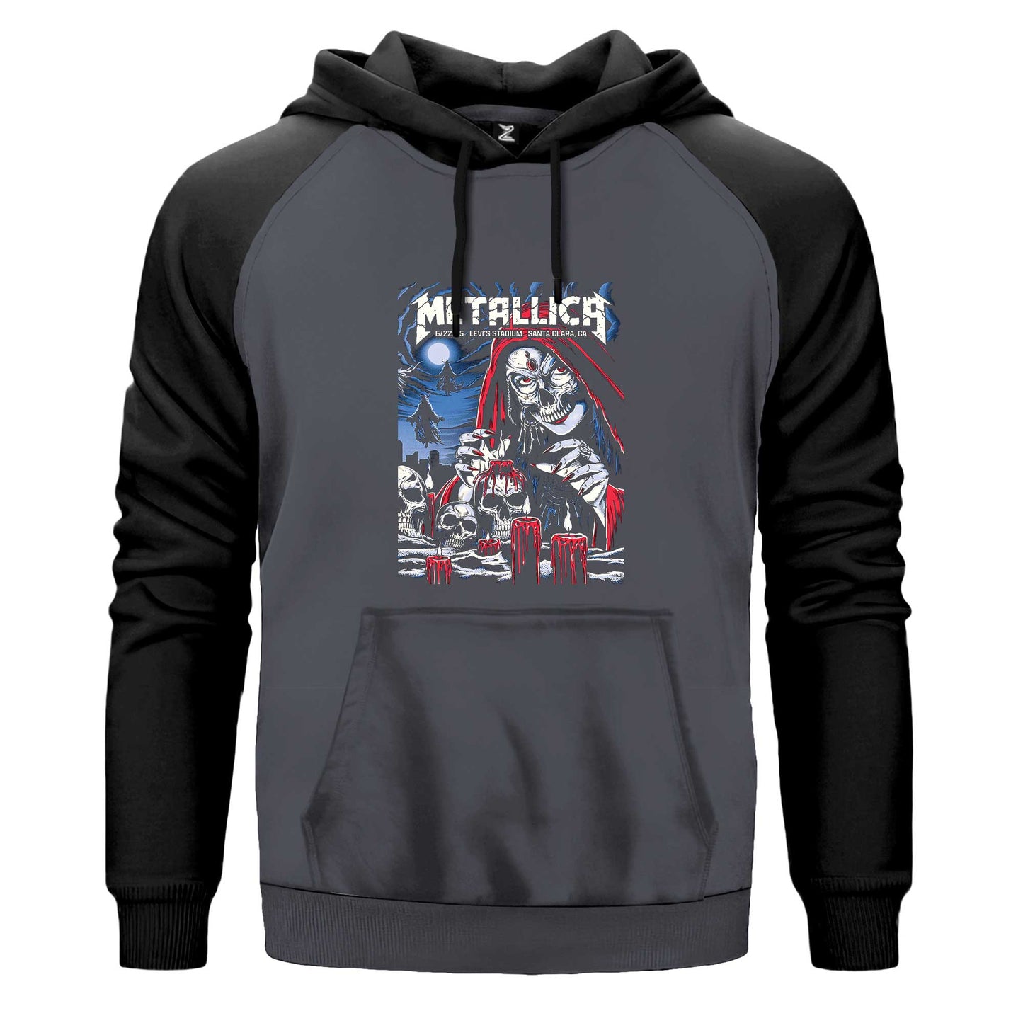 Metallica 2025 Tour Renkli Reglan Kol Sweatshirt Kapşonlu