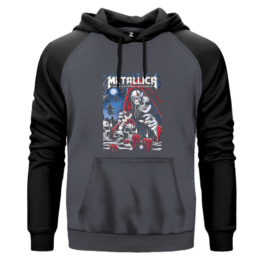 Metallica 2025 Tour Renkli Reglan Kol Sweatshirt Kapşonlu