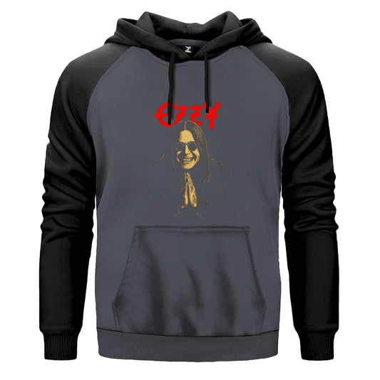 Ozzy Osbounre Renkli Reglan Kol Sweatshirt Kapşonlu