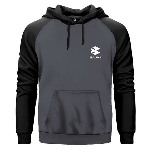 Bajaj White Logo Renkli Reglan Kol Sweatshirt Kapşonlu