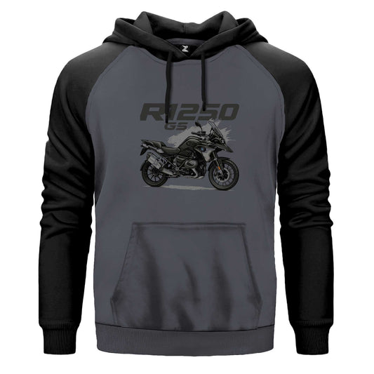 Bmw R1250 GS Siyah Fermuarlı Kapşonlu Sweatshirt