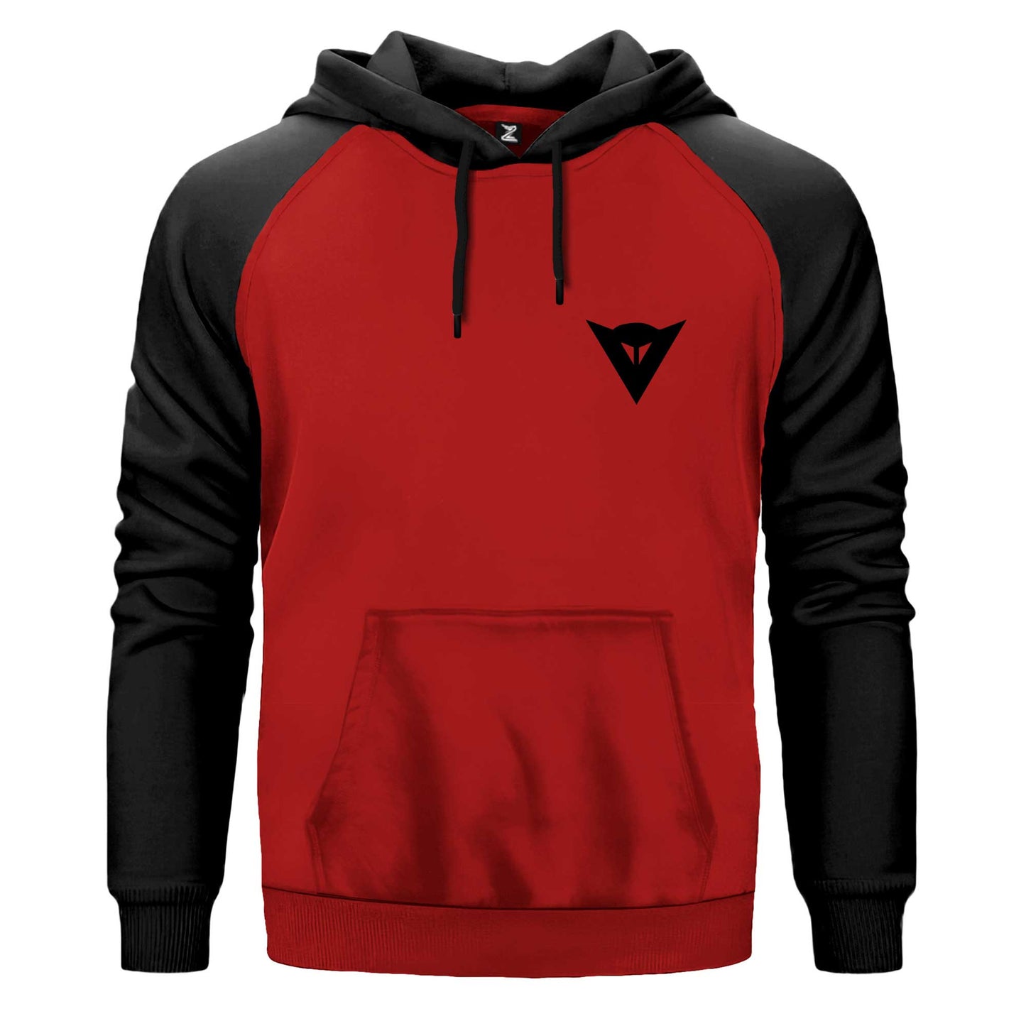 Dainese Black Logo Siyah Fermuarlı Kapşonlu Sweatshirt