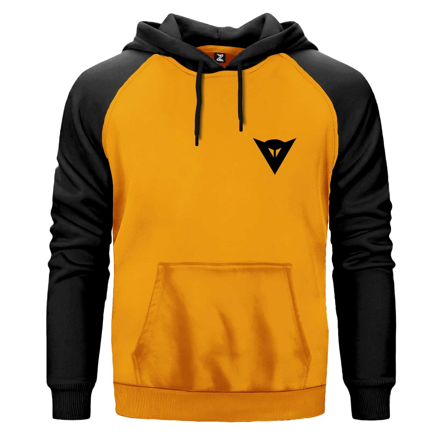 Dainese Black Logo Siyah Fermuarlı Kapşonlu Sweatshirt