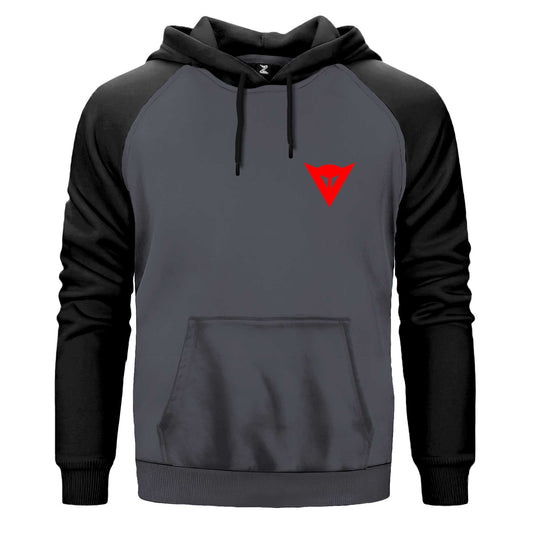 Dainese Red Logo Renkli Reglan Kol Sweatshirt Kapşonlu