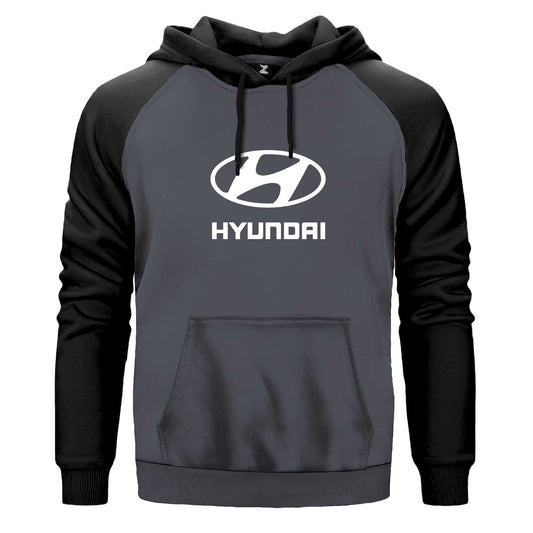Hyundai White Logo Renkli Reglan Kol Sweatshirt Kapşonlu