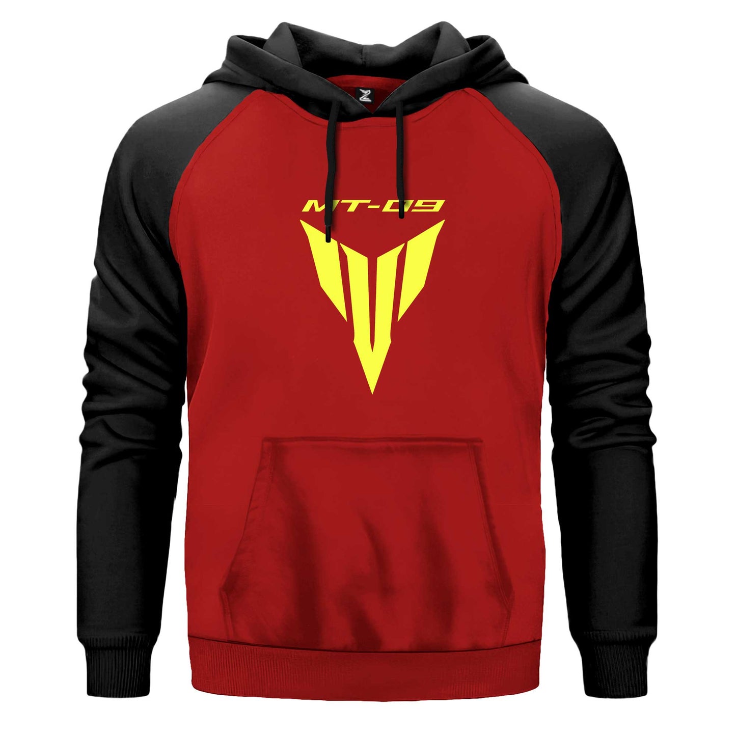 Yamaha MT 09 Logo Text Renkli Reglan Kol Sweatshirt Kapşonlu