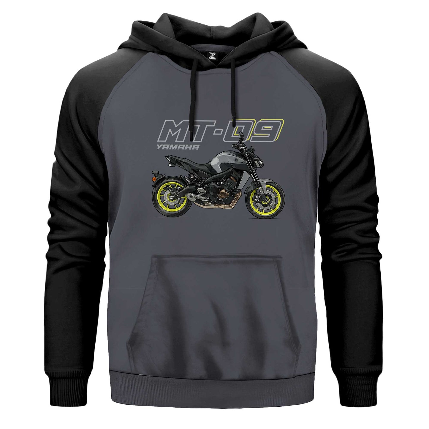 Yamaha MT 09 Renkli Reglan Kol Sweatshirt Kapşonlu