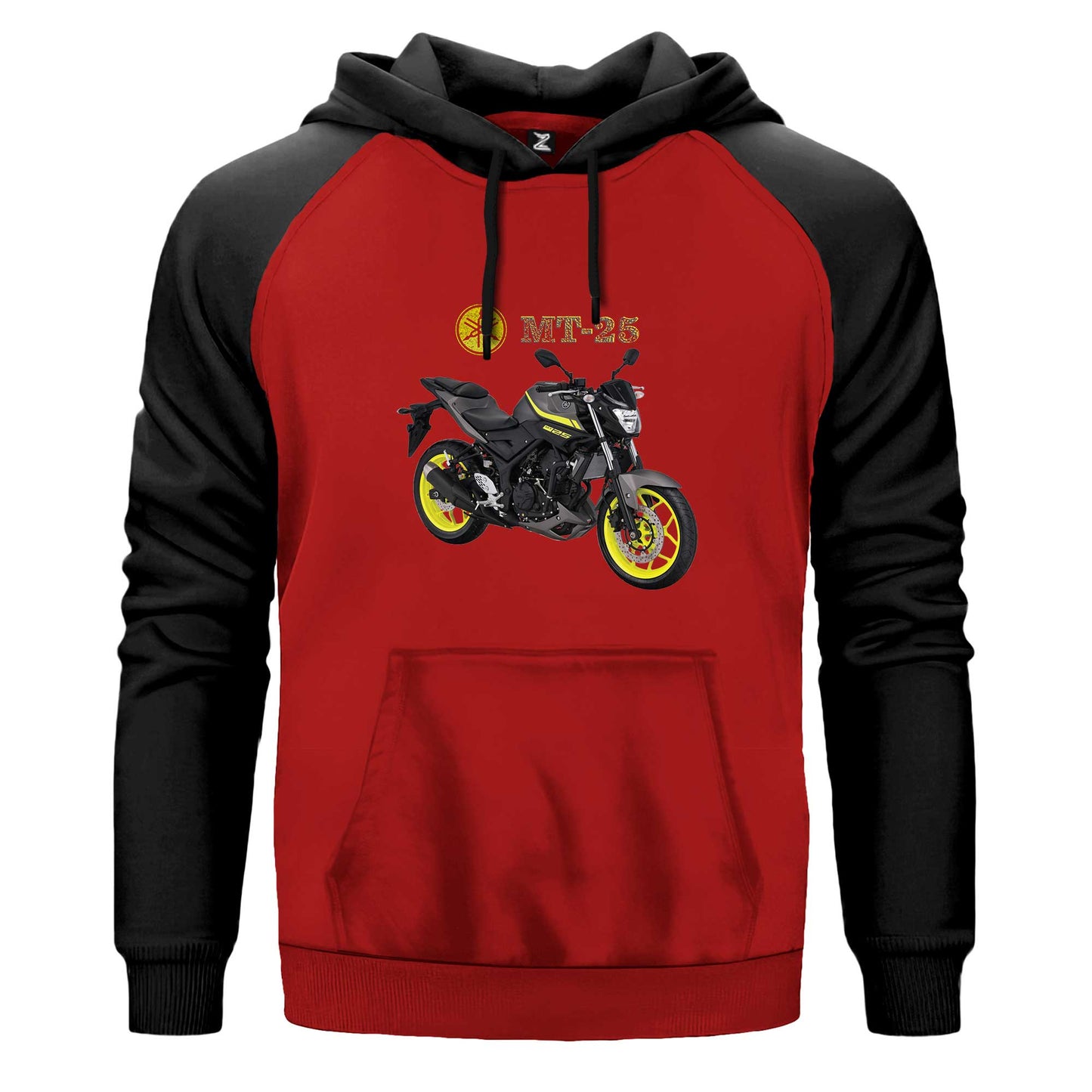 Yamaha MT 25 Renkli Reglan Kol Sweatshirt Kapşonlu