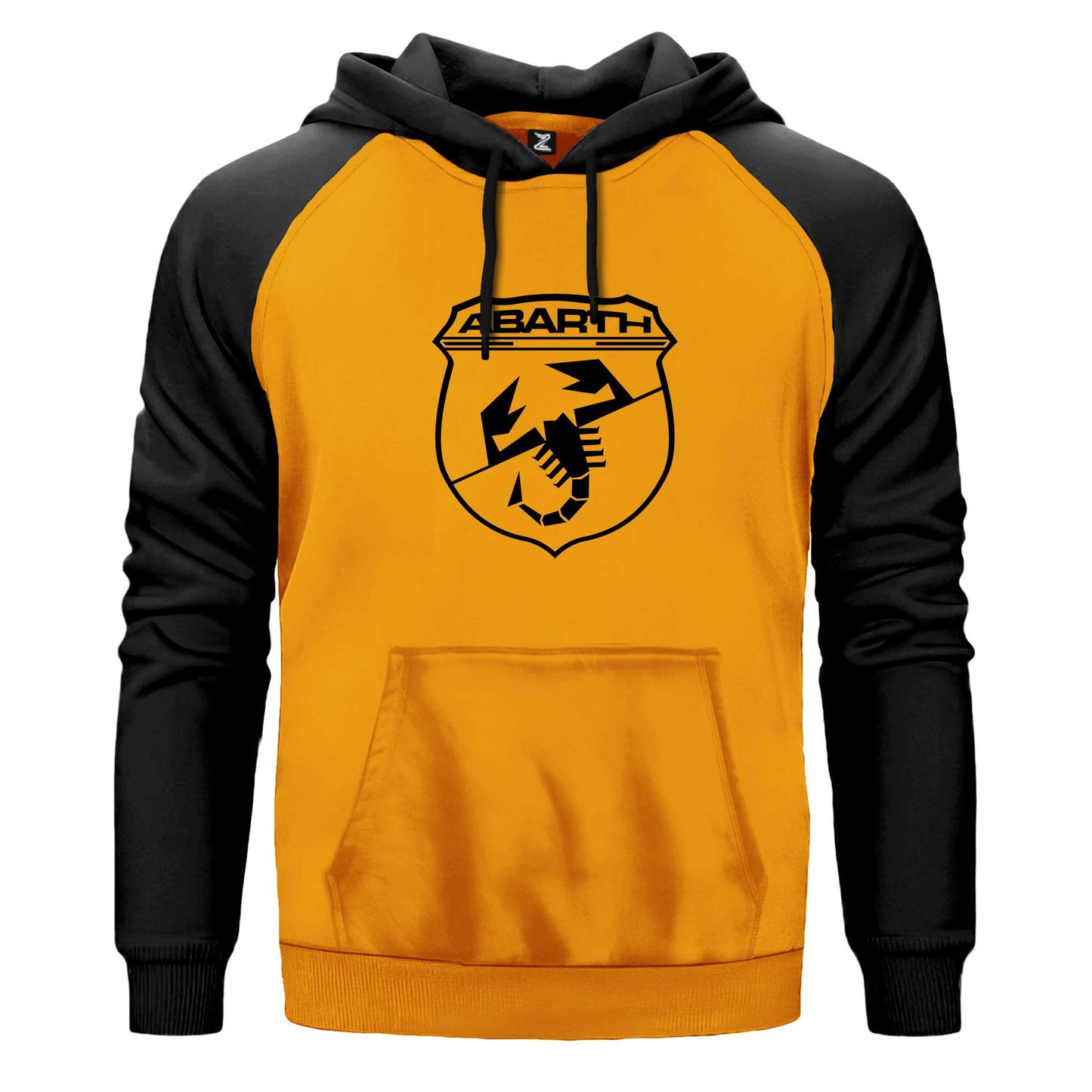 Abarth Black Logo Siyah Fermuarlı Kapşonlu Sweatshirt