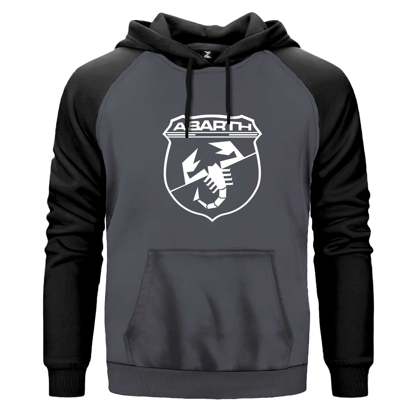 Abarth White Logo Renkli Reglan Kol Sweatshirt Kapşonlu