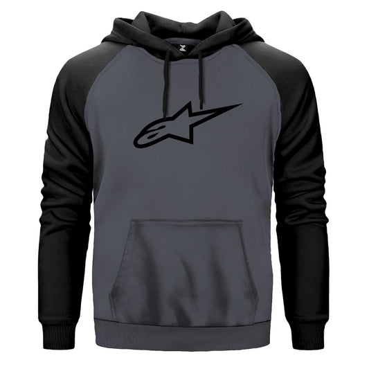 Alpinestars Black Logo Siyah Fermuarlı Kapşonlu Sweatshirt