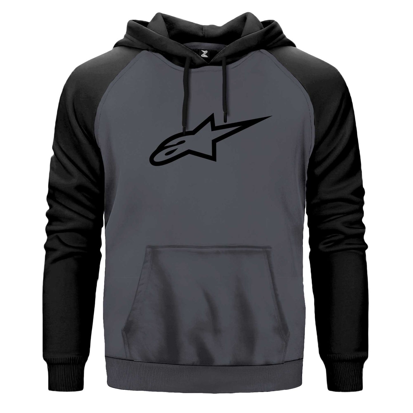 Alpinestars Black Logo Renkli Reglan Kol Sweatshirt Kapşonlu