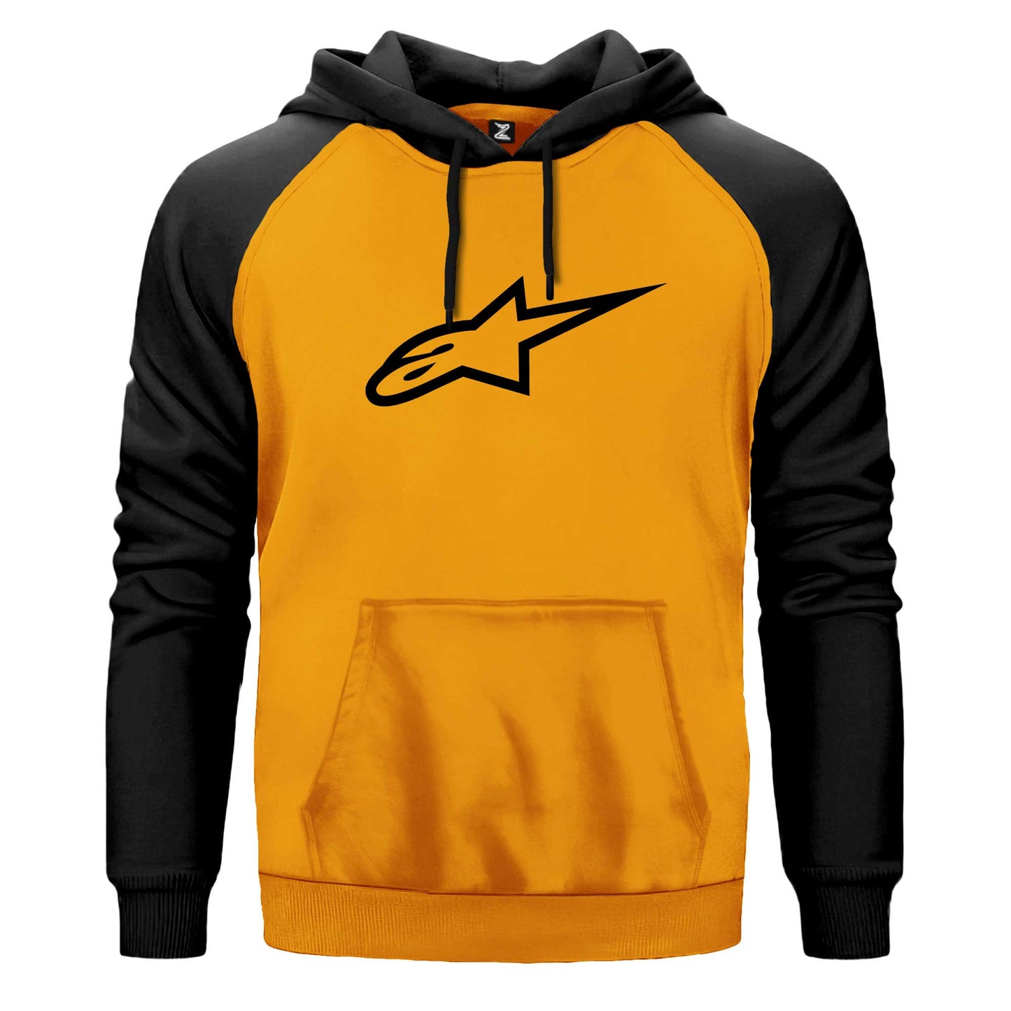 Alpinestars Black Logo Siyah Fermuarlı Kapşonlu Sweatshirt