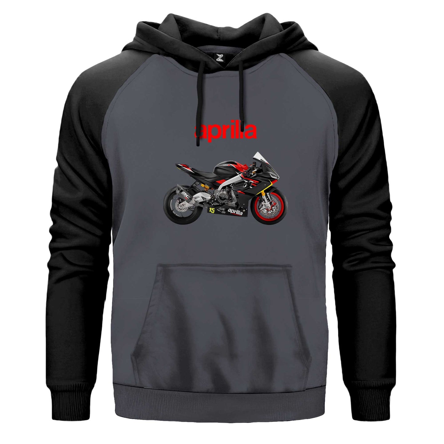 Aprilia 675RS Renkli Reglan Kol Sweatshirt Kapşonlu