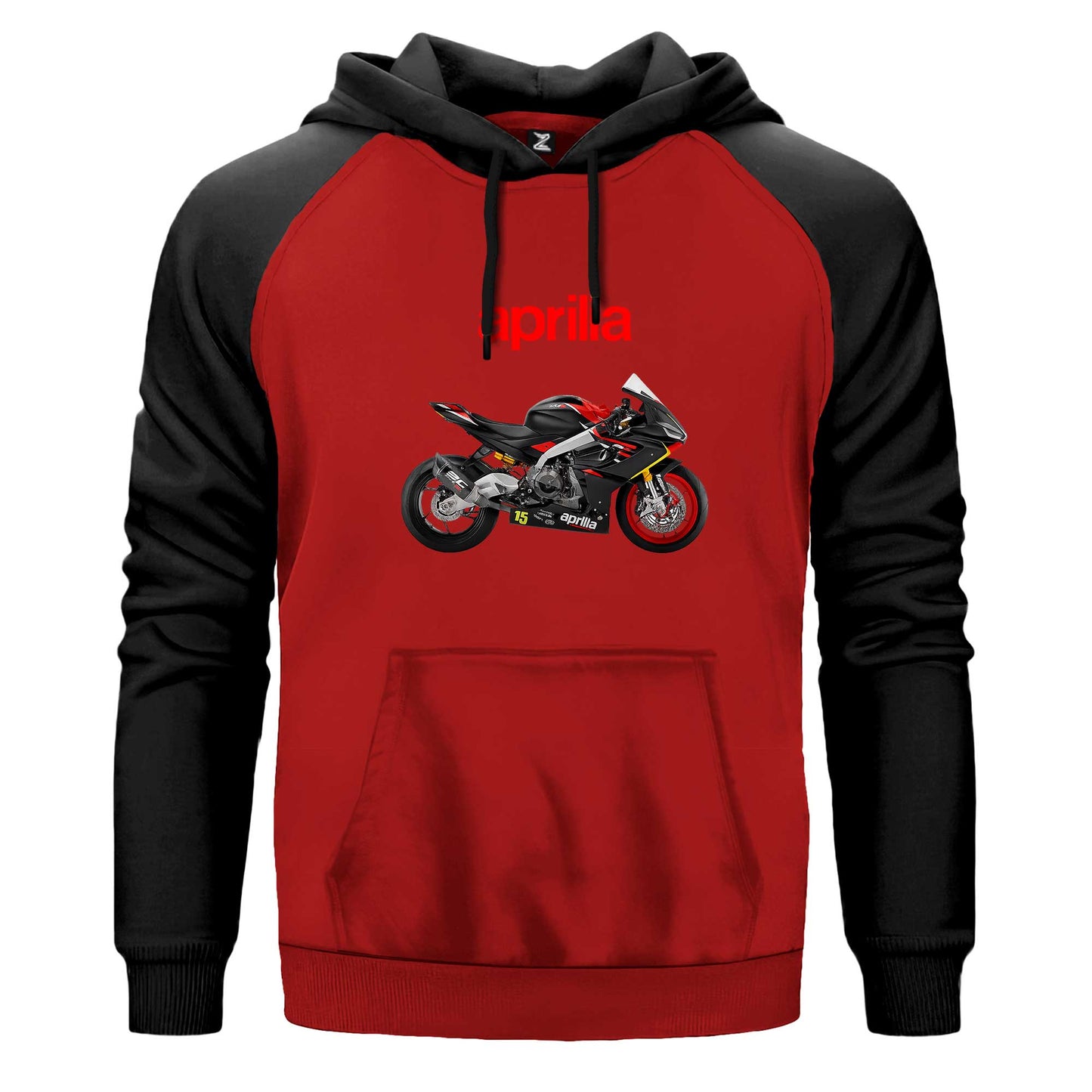 Aprilia 675RS Renkli Reglan Kol Sweatshirt Kapşonlu