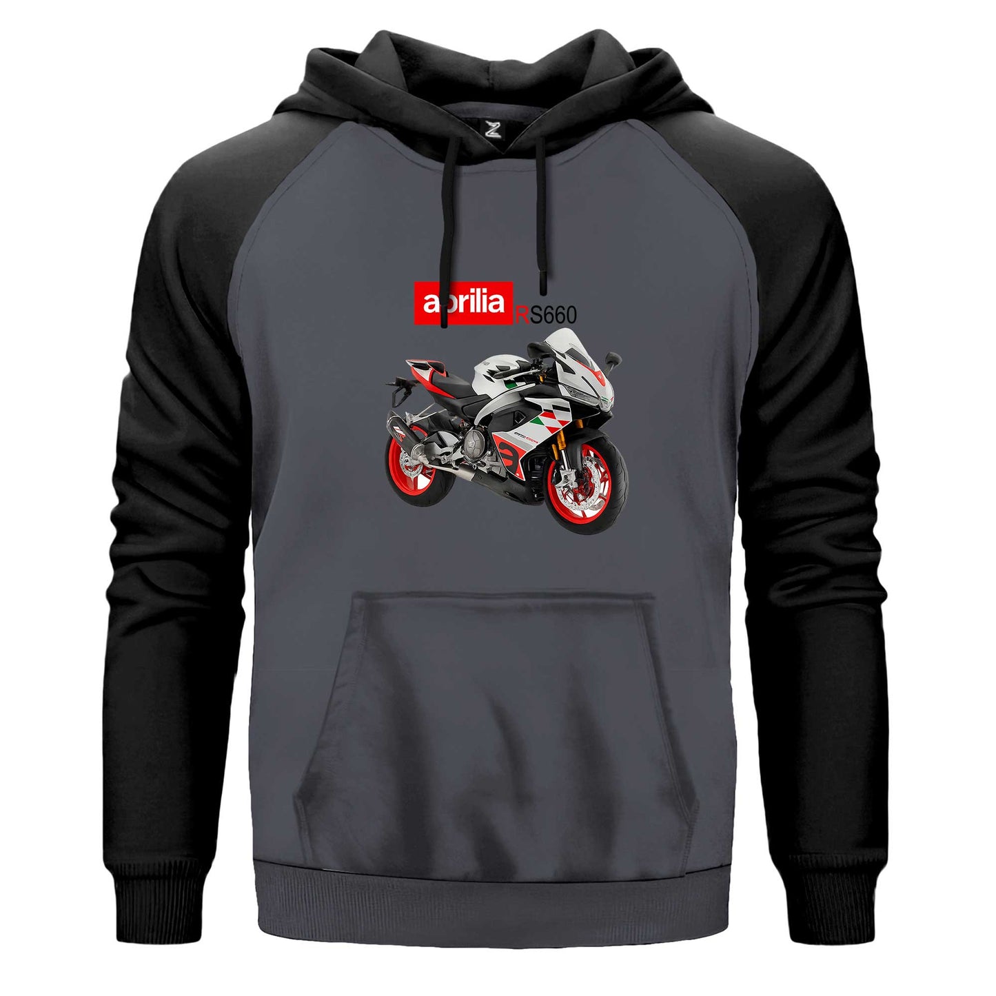 Aprilia Rs660 Siyah Fermuarlı Kapşonlu Sweatshirt