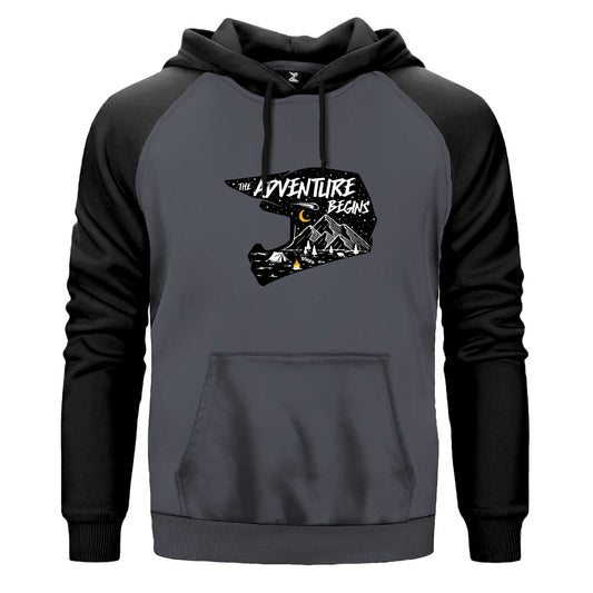 The Adv Entura Begins Renkli Reglan Kol Sweatshirt Kapşonlu