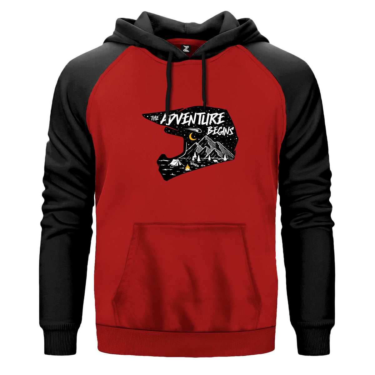 The Adv Entura Begins Renkli Reglan Kol Sweatshirt Kapşonlu