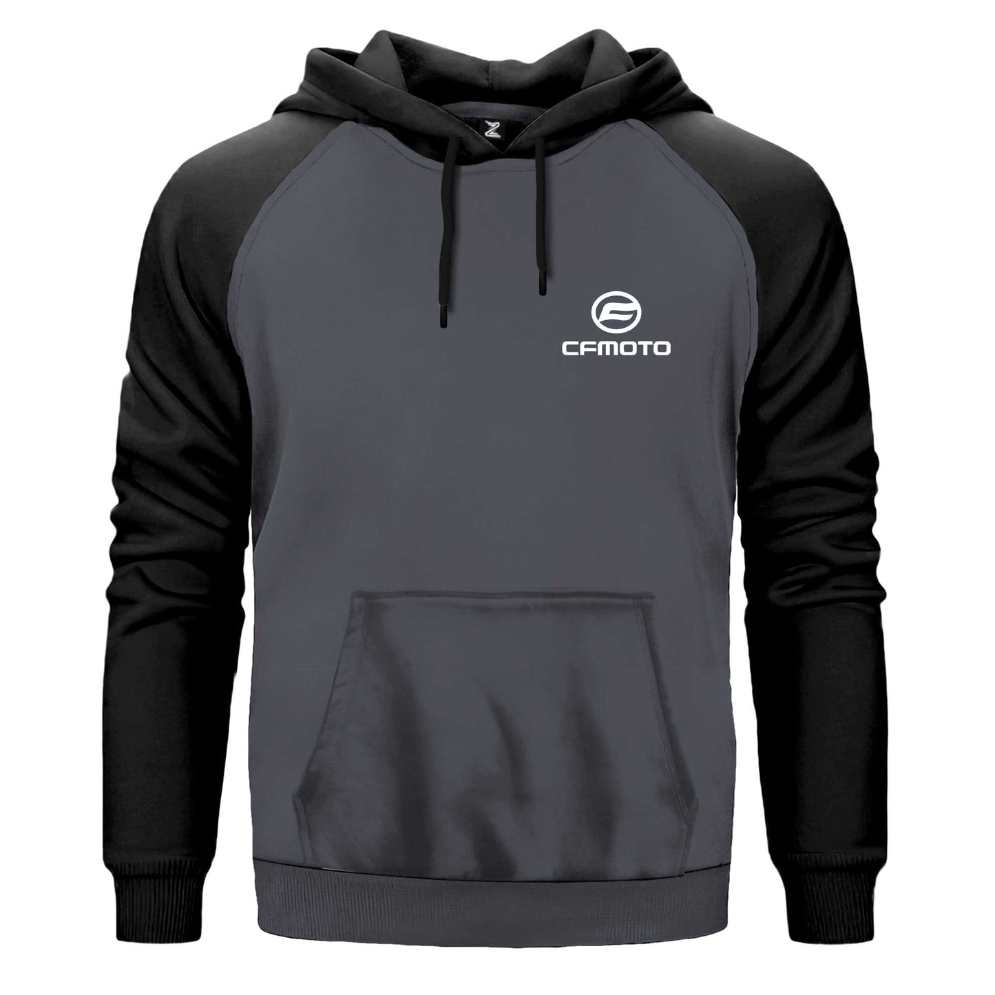 CFMOTO Logo White Renkli Reglan Kol Sweatshirt Kapşonlu