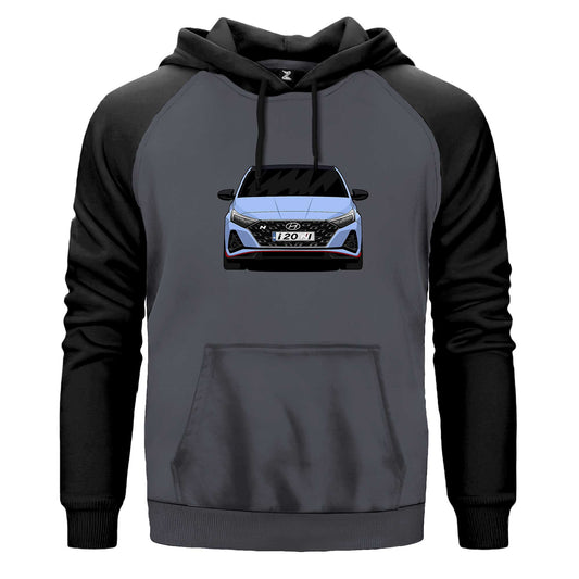 Hyundai İ20N Renkli Reglan Kol Sweatshirt Kapşonlu