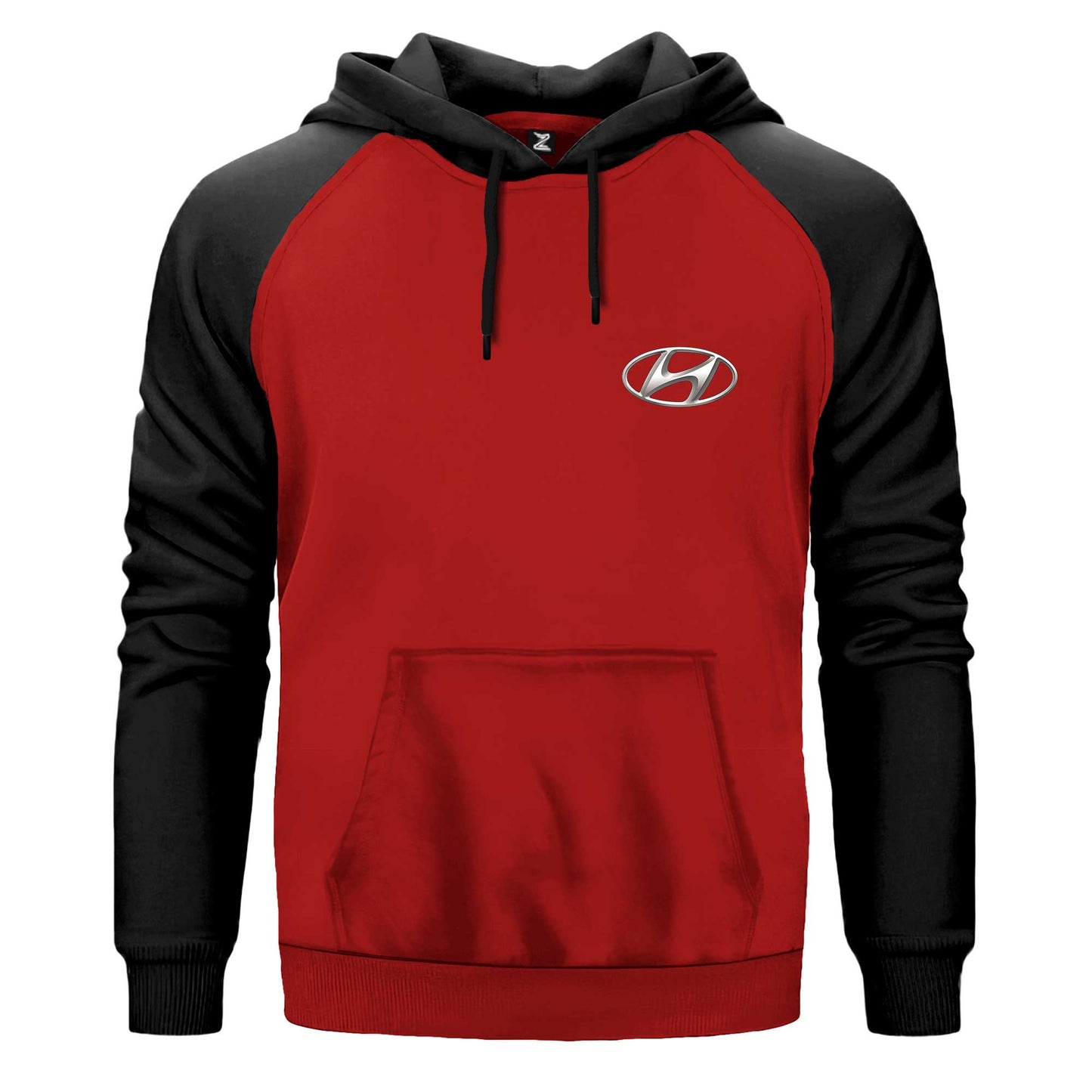 Hyundai Logo Renkli Reglan Kol Sweatshirt Kapşonlu
