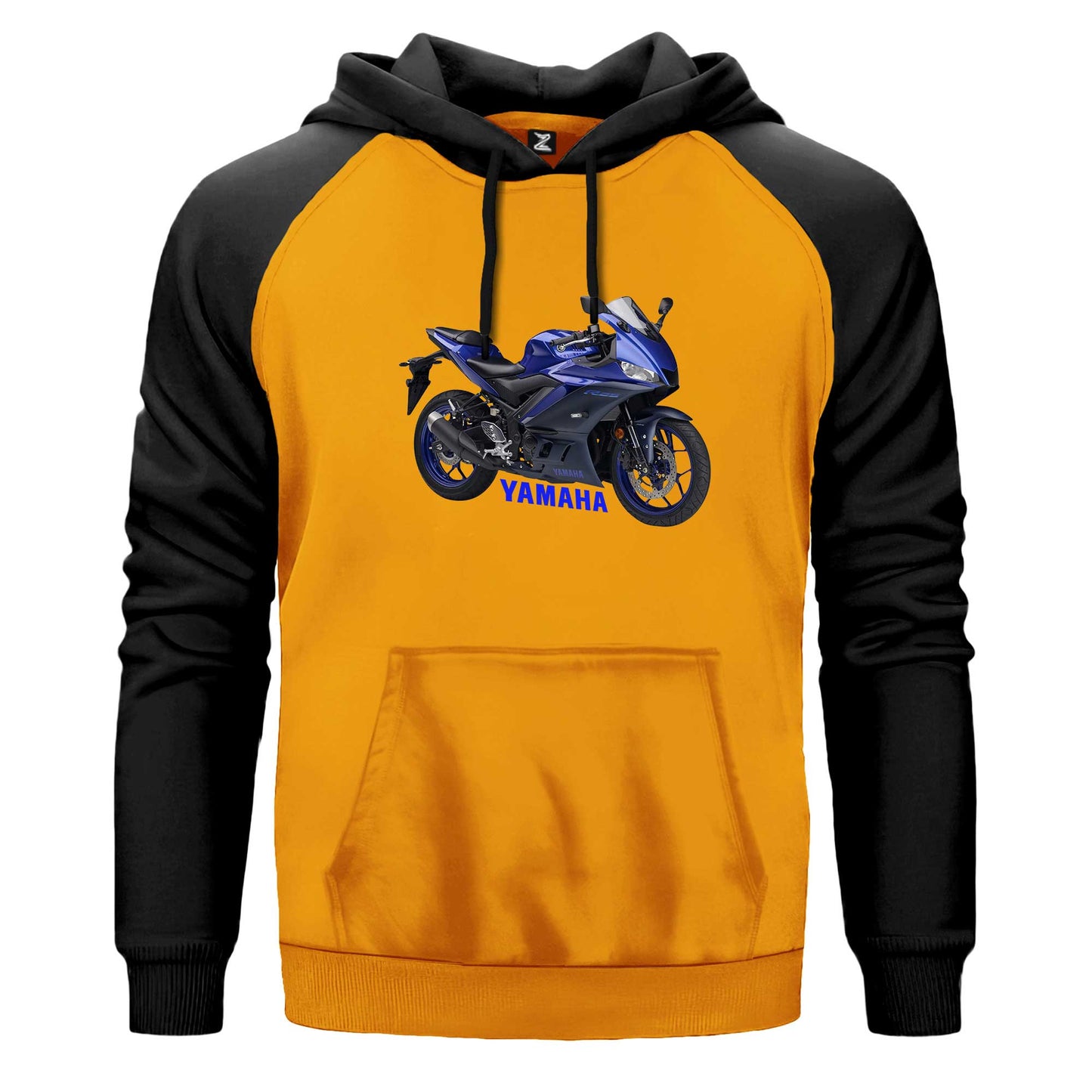 Yamaha R25 And Text Renkli Reglan Kol Sweatshirt Kapşonlu