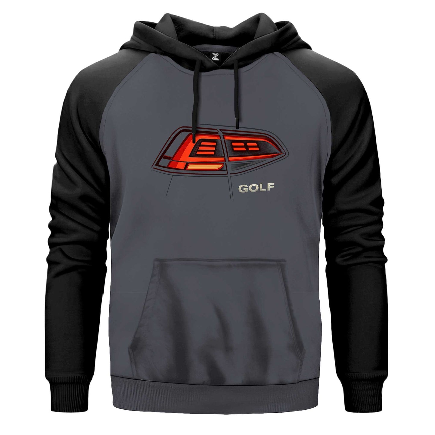 Volksvagen Stop Far Renkli Reglan Kol Sweatshirt Kapşonlu