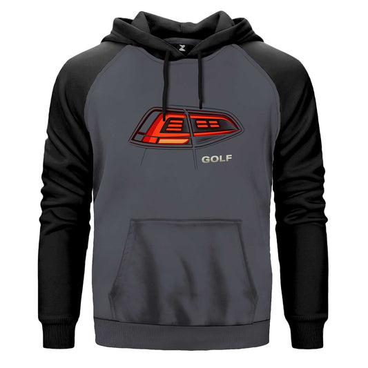 Volksvagen Stop Far Renkli Reglan Kol Sweatshirt Kapşonlu