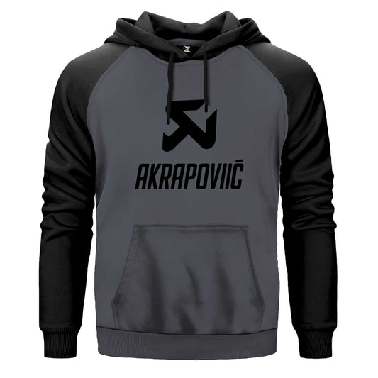 Akrapovic Black Logo Siyah Fermuarlı Kapşonlu Sweatshirt