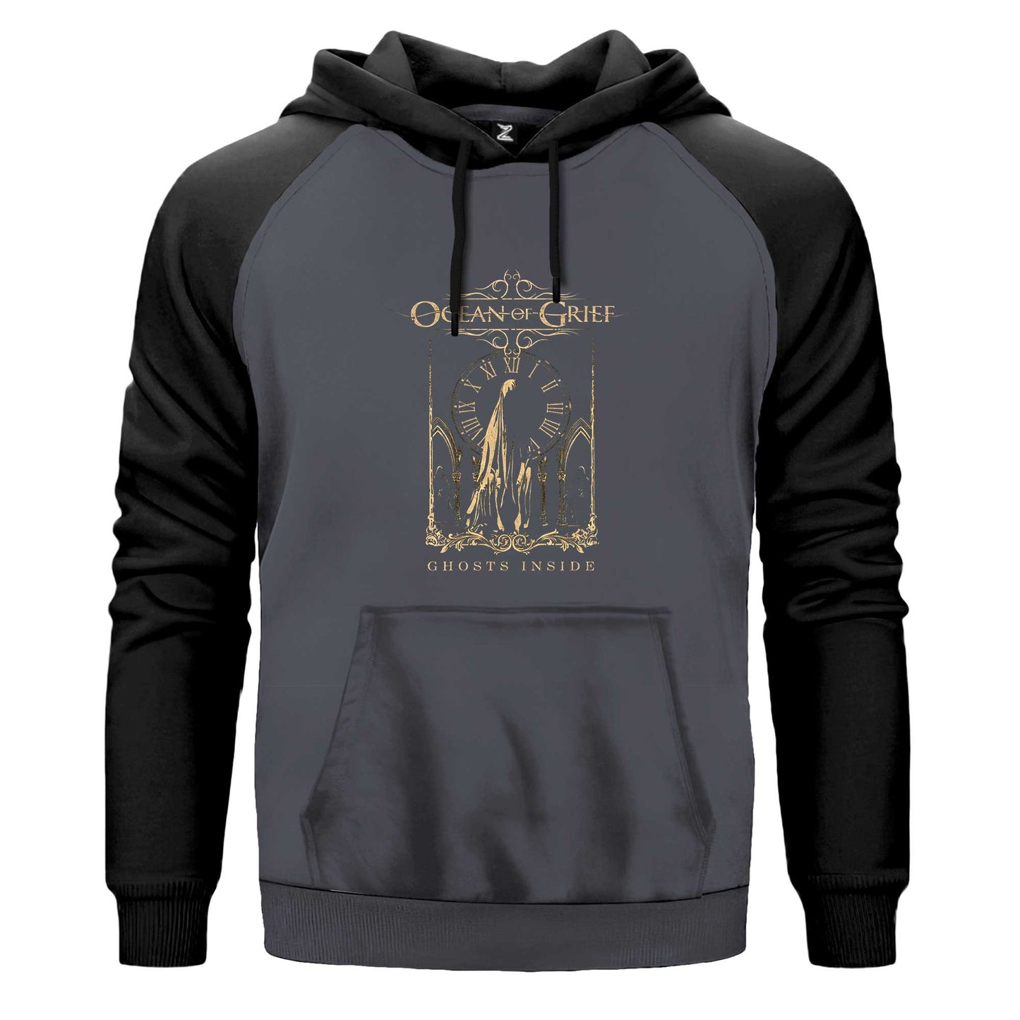 Ocean Of Grief Ghosts Inside Renkli Reglan Kol Sweatshirt Kapşonlu