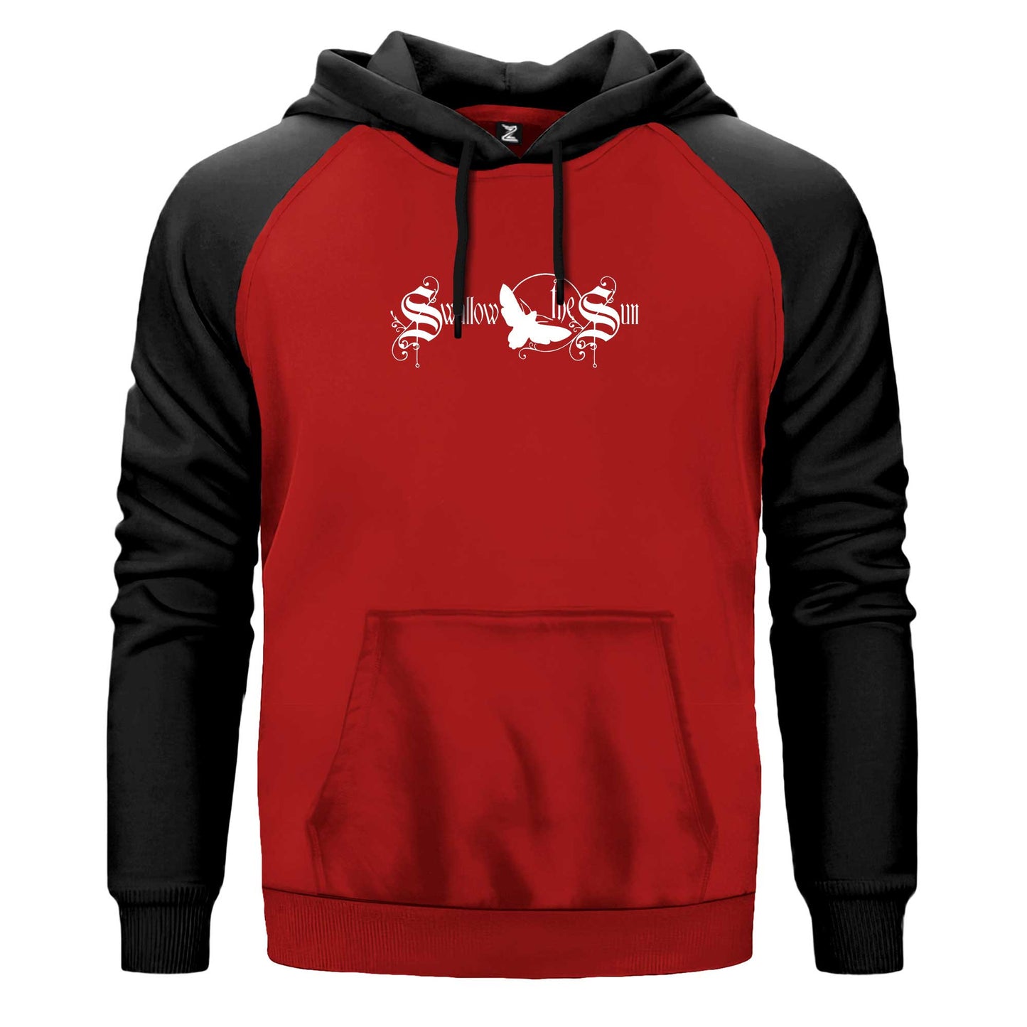 Swallow The Sun Logo Renkli Reglan Kol Sweatshirt Kapşonlu