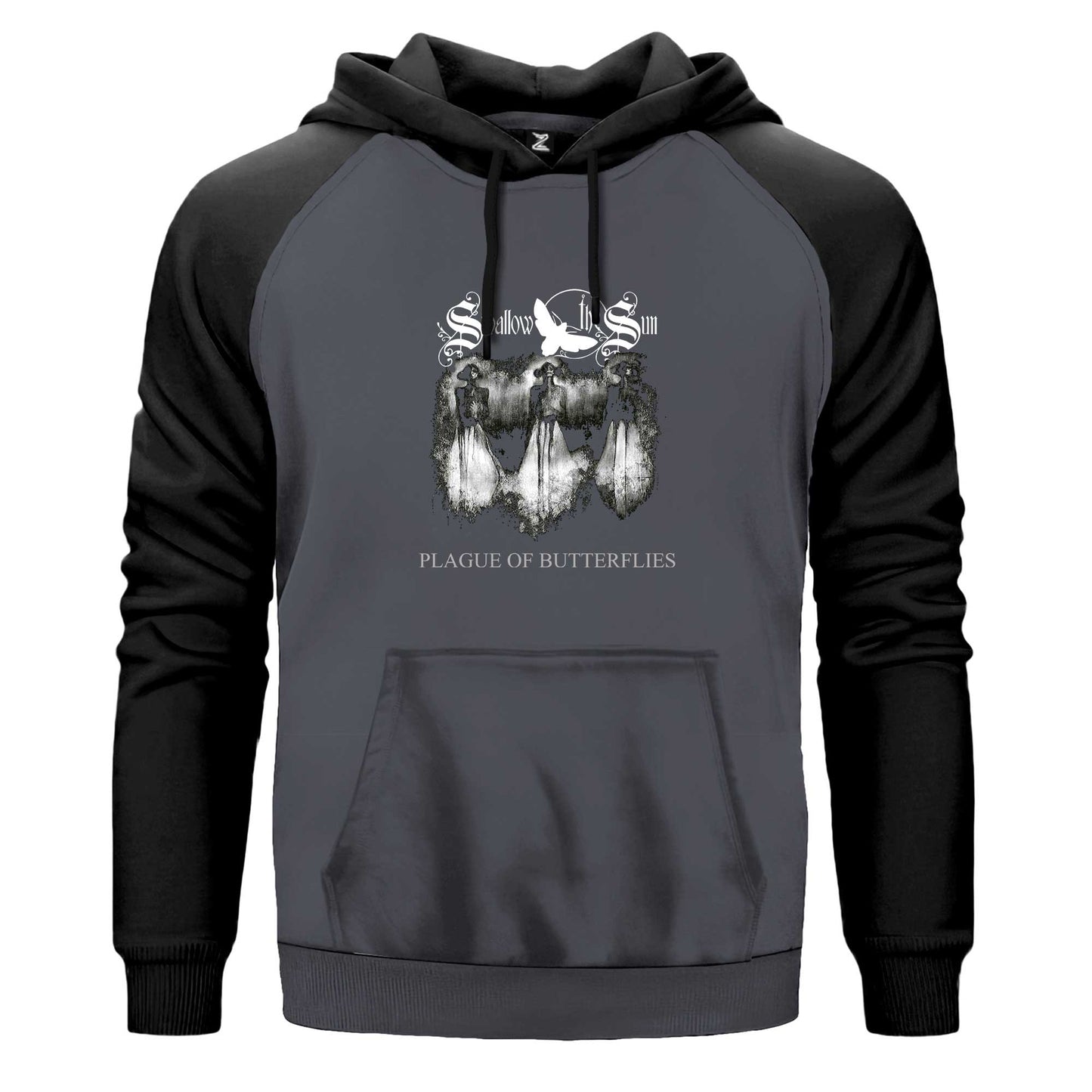 Swallow The Sun Plague Of Legends Renkli Reglan Kol Sweatshirt Kapşonlu
