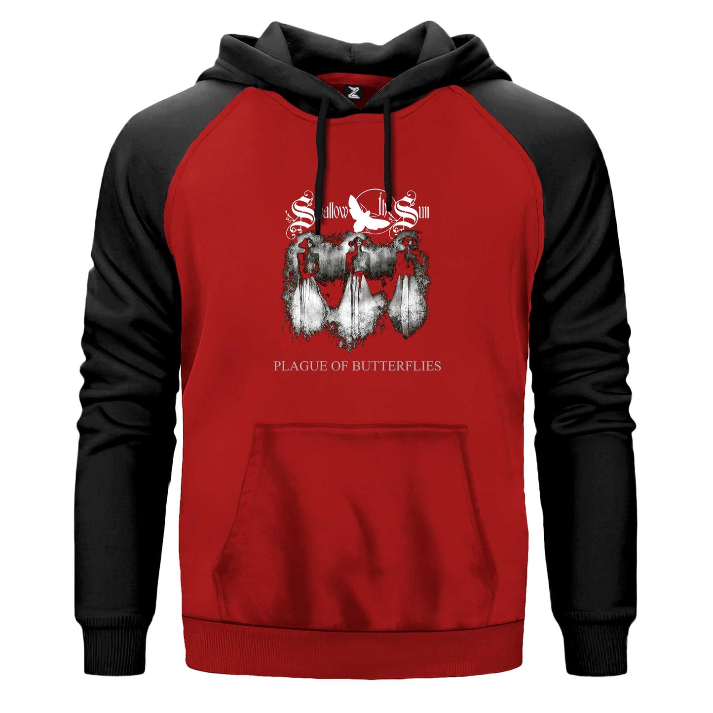 Swallow The Sun Plague Of Legends Renkli Reglan Kol Sweatshirt Kapşonlu