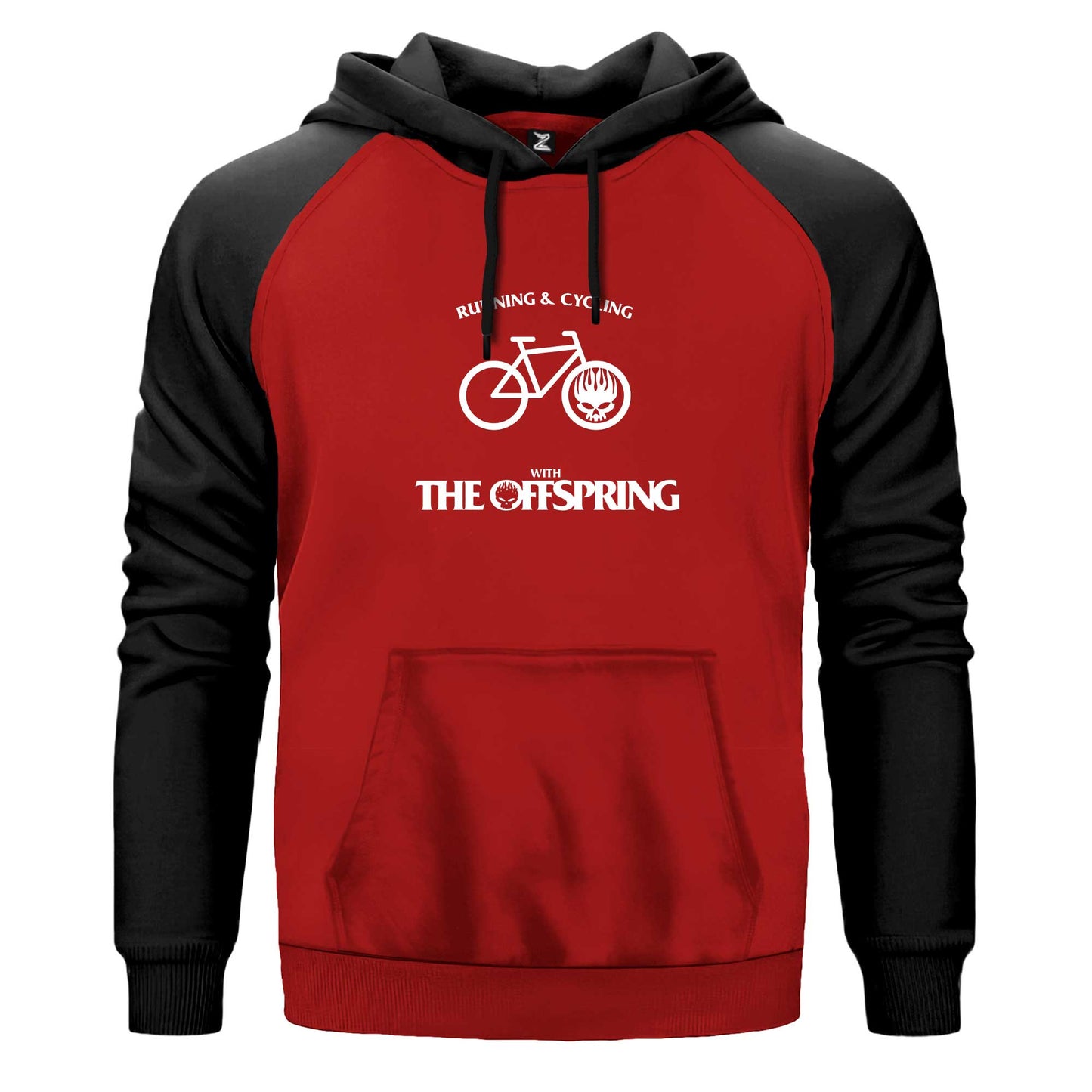 The Offspring Running & Cycling Renkli Reglan Kol Sweatshirt Kapşonlu