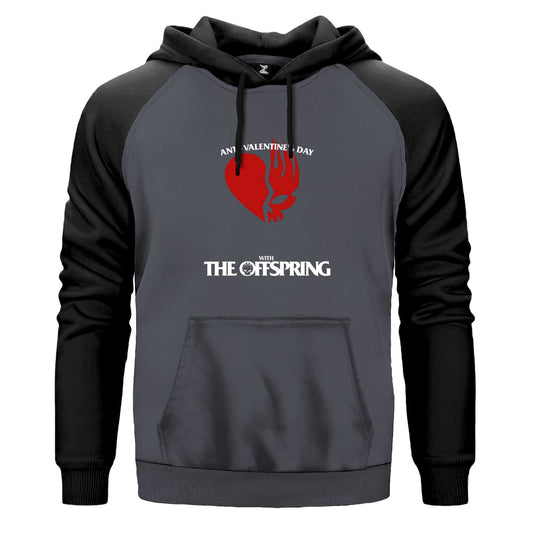 The Offspring Anti Valentine's Day Renkli Reglan Kol Sweatshirt Kapşonlu
