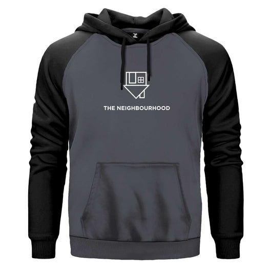 The Neighbourhood Logo Text Renkli Reglan Kol Sweatshirt Kapşonlu